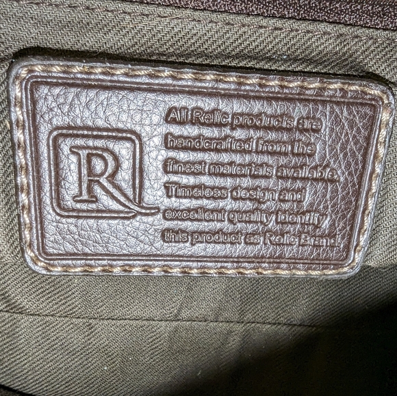 Vintage Relic by Fossil Handbag Leather Handles - Picture 3 of 6